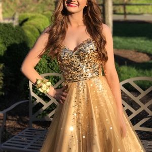 Gold Prom Dress